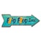Signmission Flipflop Zone Arrow Decal Funny Home Decor 18in Wide D-A-999866 - alternate 1